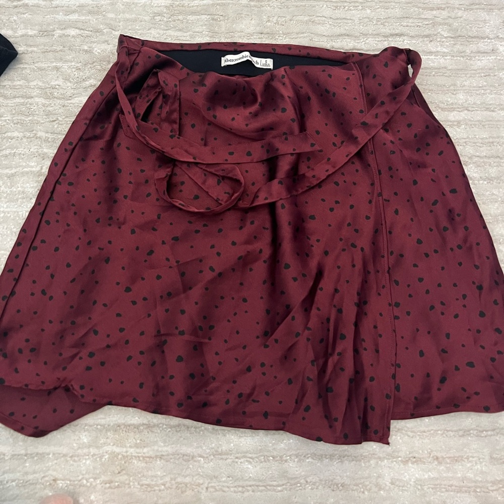 Abercrombie red mini skirt